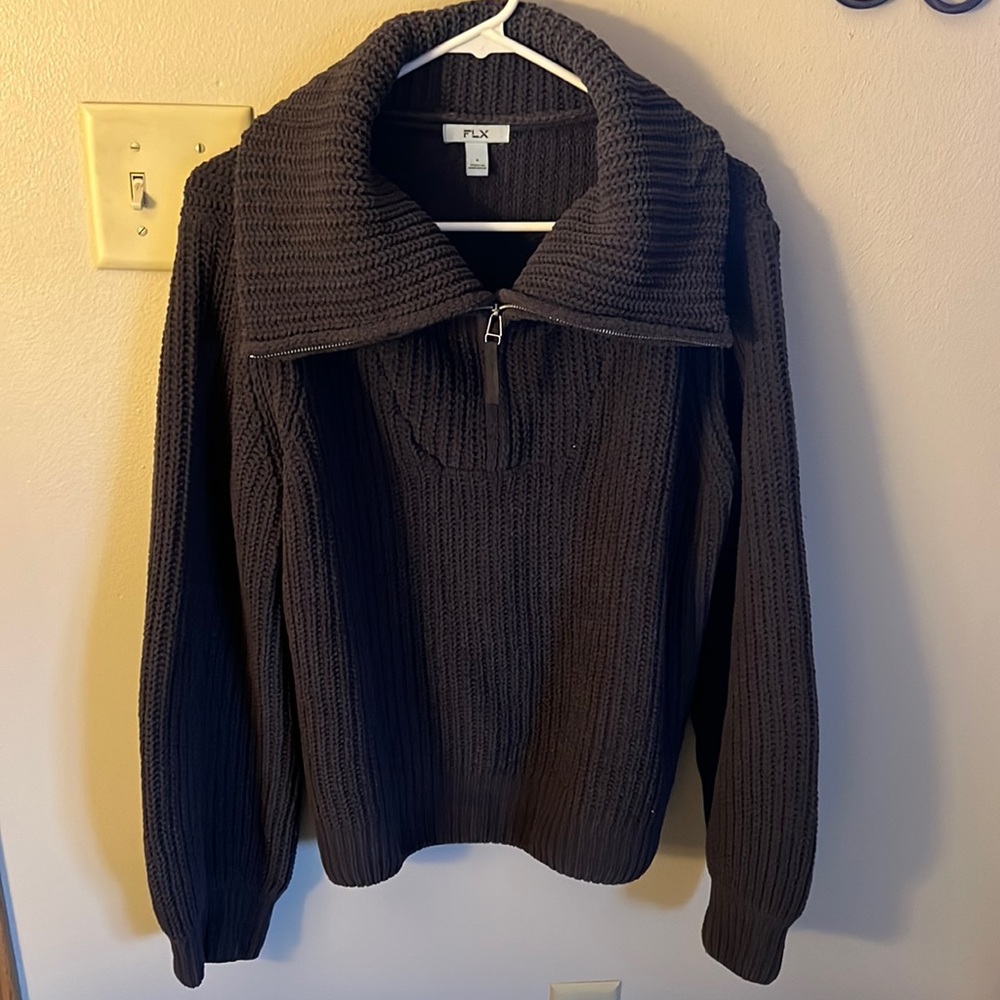 Chenille Half Zip Sweater